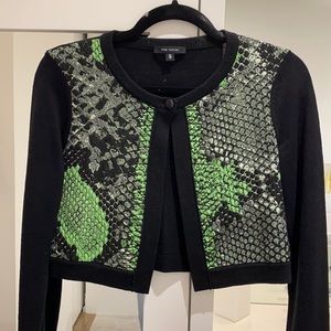 Pink Tartan Crop Cardigan